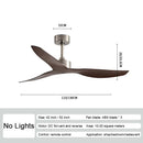 DecorBites™ Industrial Wind Ceiling Fan ABS Blades Remote Control Silent Operation.
