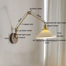 DecorBites™ LED Wall Lamps Pull Chain Switch Modern Stair Light Fixtures, Ceramic Copper