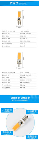 DecorBites™ G9 LED Glass Bulb 6W-15W 220V COB Light for Constant Power Lighting