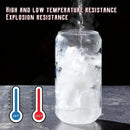 DecorBites™ Glass Drinking Glasses Set with Straws - 4-Piece Can Shaped Cups