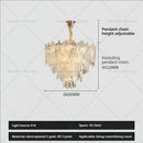 DecorBites™ French Crystal Chandelier Cream Wind Lighting Elegant Luxury Lights