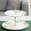 DecorBites™ Green Flowers Ceramic Cup & Saucer Set for Coffee, Tea, Juice, and More