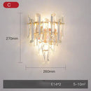 DecorBites™ Crystal Gold Stainless Steel LED Dimmable Wall Sconce