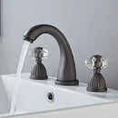 DecorBites™ Antique Bronze 3 Hole Widespread Basin Faucet, Hot/Cold Mixer Tap