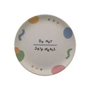 DecorBites™ Korean Style Round Bamboo Fiber Dining Plate for Desserts, Fruits, and Cakes