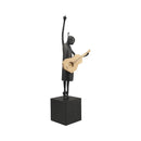 Abstract Guitarist Resin Sculptures by DecorBites™: Musical Instrument Decor for Home