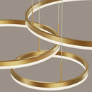 DecorBites™ Gold Ring Pendant Lights Circle Acrylic LED Ceiling Lamp