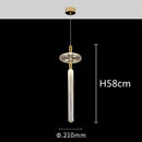 DecorBites™ Glass Tubes Chandelier LED Pendant Lamp for Modern Luxury Lighting