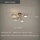 DecorBites™ Gold Frame LED Remote Control Dimmable Ceiling Lamp for Living Room, Dining, Bedroom