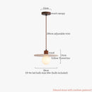 DecorBites™ Japanese Stone LED Pendant Lamps Yellow Travertine Wabi Sabi Hanging Light