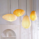DecorBites™ Japanese Rice Paper Pendant LED Lamp for Cozy Living and Dining Spaces