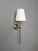 DecorBites™ Gold Cloth Lampshade Wall Sconce for Bedroom Living Room Lighting