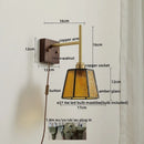 DecorBites™ Glass Copper LED Wall Lights Modern Bedside Lamp for Bedroom Living Room