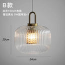 DecorBites™ Clear Glass Pendant Lamp: Modern Designer Lighting for Bar, Restaurant, Bedroom, Aisle & more
