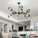 DecorBites™ Glass LED Chandelier Pendant Light for Home Ceiling Dining Room Suspension