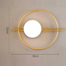 DecorBites™ Glass Gold LED Wall Lamp for Chic Indoor Lighting