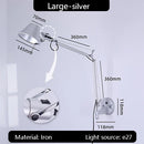 DecorBites™ Industrial Black Silver Swing Arm Wall Lamp - Rotatable Miniature Table Lamp E27