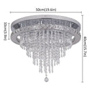 DecorBites™ K9 Crystal LED Chandelier Luxe Smart Ceiling Lamp Pendant Light