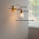 DecorBites™ Clear Glass LED Wall Sconce Rotate Up Down, Perfect for Dining Room, Bathroom
