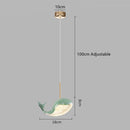 DecorBites™ Dolphin Chandelier: Modern Luxury Pendant Light for Living Room and Children's Bedroom