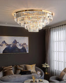 DecorBites™ Gold LED Crystal Ceiling Light: Luxury Home Decor Fixture