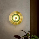 DecorBites™ Circular Green Copper Wall Lamp - Modern Nordic LED Decor for Living Room