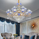 DecorBites™ Crystal Candle Chandelier: Elegant Lighting for Villa, Apartment & Staircase