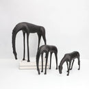 DecorBites™ Abstract Horse Iron Sculpture - Metal Animal Figurine for Home Decor