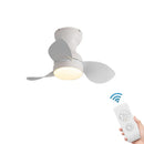 DecorBites™ 22" Modern Black Ceiling Fan Light with DC Remote Control & LED - Bedroom and Restaurant Use