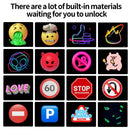 DecorBites™ LED Car Sign Screen with Custom Text Animation - 32x32 Pixel Display