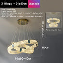 DecorBites™ Crystal LED Chandelier for Kitchen Dining Room Duplex Villa Lighting Fixtures