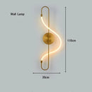 DecorBites™ Gold Black LED Chandelier Modern Minimalist Pendant for Home Decor Lighting