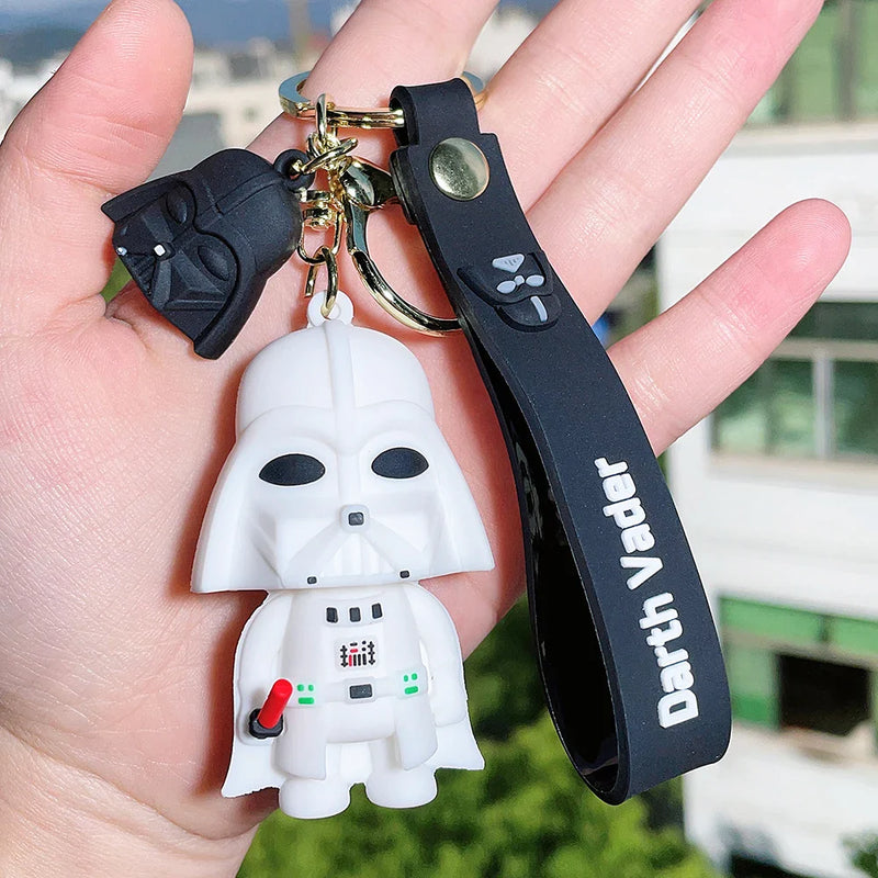 Disney Movie Star Wars Keychain Darth Vader Imperial Stormtrooper Yoda
