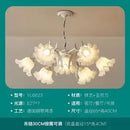 DecorBites™ LED Flower Chandelier: French Retro Style for Bedroom, Living Room, Restaurant