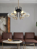 DecorBites™ Clear Glass Ball Ceiling Pendant Lights Luxury Nordic Pendant Lamp Black Gold Dimmable
