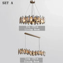 DecorBites™ Kristal 2024 Chandelier LED Light for Dining and Living Room Decor