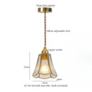 DecorBites™ Glass LED Hanging Lamp | Minimalist Copper Pendant Light