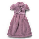 DecorBites™ Coral Fleece Cheongsam Hand Towel: Soft, Absorbent, Quick-Drying For Household & Wall Mount