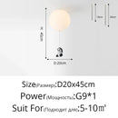 DecorBites™ Kids Cartoon Panda Polar Bear Ceiling Light Chandelier for Boys and Girls' Bedroom