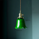 DecorBites™ Green Glass LED Pendant Light for Home, Restaurant, Bar, and Loft Style Decor.
