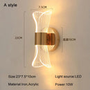 DecorBites™ Gold Nordic Acrylic LED Wall Lights for Bedroom Living Room Decoration