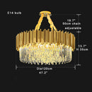 Classic gold decorbites crystal chandelier for dining room luxury light