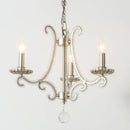 DecorBites™ Crystal LED Chandelier: French Living Room Retro E14 Pendant Light for Home Decor