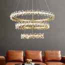 DecorBites™ Crystal LED Chandelier for Luxury Lighting in Living Kitchen Room