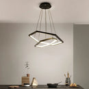 DecorBites™ Hexagon Aluminium LED Pendant Light Dimmable Minimalist Chandelier for Living Room Bedroom