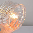 DecorBites™ Clear Glass Wall Sconce LED Lights Modern Nordic Copper Bedside Lamp
