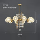 DecorBites™ Glass Ball LED Pendant Light: Modern Chandelier for Living Room Kitchen Island
