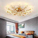 DecorBites™ Crystal Ceiling Chandelier LED Fixture Lights for Living Room Bedroom by Samsarah Lighting