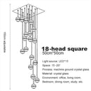 DecorBites™ Crystal Ball Chandelier Pendant Light for Staircase Hallway Bar Décor