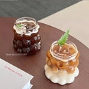 DecorBites™ Heat-Resistant Grape Glass Cup Set: Transparent Drinking Cups for Coffee, Tea, Juice & Beer